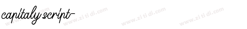 capitaly script字体转换 capitaly script字体转换